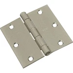 12PK Stanley S821-165 Square Corner Residential Door Hinges Satin Nickel 3.5". Fixed Price $36.00.