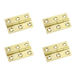 Mcredy 4 Pcs 1.5 Inch Brass Cabinet Hinges Door Butt With Mounting Scr.... Fixed Price $17.67.