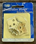 Vntg Ives Schlage Solid Brass Decorative Hinge 5/16 X 2 1/4 Hobby Hardware. Fixed Price $19.99.