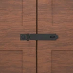 Renovators Supply Door Lock Latch Black Wrought Iron Hasp Garage. Fixed Price $30.99.