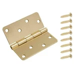 Everbilt 237 073 X 1/4 Satin Brass Radius Door Hinge (lot Of 5). Fixed Price $20.00.