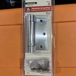 Everbilt 3-1/2 In. Adjustable Spring Door Hinge Satin Chrome Finish 711 373. Fixed Price $8.00.