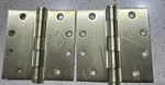 Hager 4.5X2 Dull Brass Finish Door Hinges New. Fixed Price $14.95.