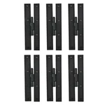 Black Wrought Iron Door Hinge Flush Mounted Colonial Design 7" Pack Of 6. Fixed Price $87.99.