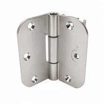 Pella Adjustable Hinge Radius Corner Entry Door - 3.75" By 3.5" Satin Nickel. Fixed Price $89.95.