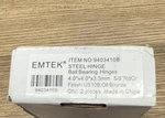 Emtek 9403410B Steel Ball Bearing Hinge - Oil Rubbed Bronze. Fixed Price $26.99.