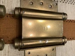 Bommer Double-acting Spring Hinge, Brass, 5-1/2", Used. Fixed Price $39.00.
