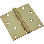 (6) Stanley Hardware Square Corners 4 Inch Satin Brass Residential Door Hinges. Fixed Price $28.80.