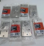 X8 Everbilt 4 Satin Nickel Square Corner Security Door Hinges New. Fixed Price $18.99.
