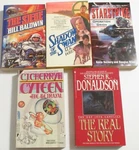 5 Random Sci-fi Paperback Book Lot Baldwin Wren Cherryl Science Fiction Novels. Fixed Price $8.00.