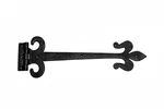 Renovators Supply Manufacturing Gate Hinges 18 In. Black Wrought Iron Fleur D.... Fixed Price $71.69.