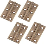 My Mironey 1.5" Mini Solid Brass Hinges 4-PACK Antique Bronze Cabinet Ret. Fixed Price $21.90.