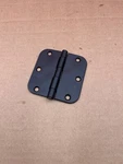 Black 3.5" X 5/8" Radius Door Hinge Interior Round Corner 24 - Pack. Fixed Price $16.00.