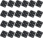 24-PACK Flat Black Asymmetric Door Hinge Cabinet Gate Closet 1-1/2'' Long. Fixed Price $12.91.