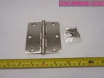 QTY=45 Pcs; Everbilt 3.5"X3.5" Door Hinge W/ Hardware Satin Nickel 030699167500. Fixed Price $36.46.