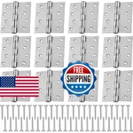 Yaocom 12 Pcs 4'' Ball Bearing Door Hinges Stainless Steel Heavy Duty X. Fixed Price $77.11.