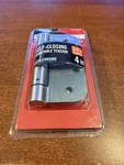 Everbilt 4 In. X 5/8 Radius Satin Chrome Adjustable Spring Door Hinge. Fixed Price $15.99.