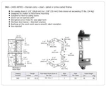 Stanley #342 Pivot Hinges, Heavy Duty, For 1-1/8" To 1-3/8", Dark Bronze-plated. Fixed Price $49.95.