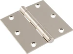 Hillman Square Corner Door Hinge Nickel (3-1/2"). Fixed Price $8.95.