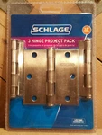 Schlage Satin Nickel Door Pack Of Hinges SC3P1010F-619E Swanky Barn. Fixed Price $15.95.