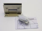 (2PCS) Glass Shower Door Hinge Square To Wall Full Back, Brushed Nickel. Fixed Price $74.95.