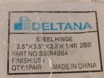 Deltana S35R4BB4 Ball Bearing Steel 1/2 Inches 1/4 Randius Hinge. Fixed Price $16.00.
