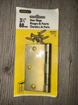 Vintage 1998 Stanley Brass Finish 3.5" Door Hinge 69-0275 New Sealed. Fixed Price $13.95.