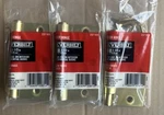 Everbilt Door Hinges 3.5 Inch Square Corner Satin Brass Finish 237009. Fixed Price $12.99.