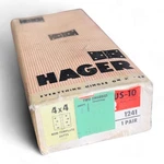 One Pair Hager 4X4 1241 US-10 Non-template Butts Steel Full Mortise Hinge Bronze. Fixed Price $14.99.
