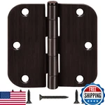 Pack 3.5" Oil Rubbed Bronze Door Hinges, Interior, 5/8" Radius. Fixed Price $24.05.
