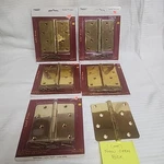 Brainerd Door Hinge Solid Brass 4" (101MM Square Corners Screws Ameriock Lt 6. Fixed Price $25.50.