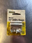 Stanley Narrow 2" Utility Hinges 75-1560 CD838 US2C Zinc Non-removable Pins. Fixed Price $8.00.