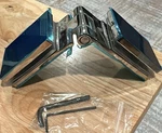 Ranbo 270 Glass Shower Door Hinge Heavy Duty 304 Stainless Steel 8 12MM Fra. Fixed Price $24.50.