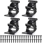 4 Pack Folding Brackets Self-locking Hinges With Screws & Non-slip Pads 500LB. Fixed Price $21.41.