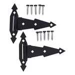 National Hardware N109-031 Ornamental 7-IN Black Gate Hinges 2 Pack. Fixed Price $12.95.