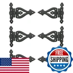 Renovators Supply Manufacturing Pack Of 6 Black Wrought Iron Strap Door Hinges. Fixed Price $167.34.