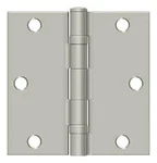 Deltana S35BB-R 3-1/2" X Ball Bearing Square Corner Hinge Nickel. Fixed Price $18.81.