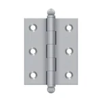 Deltana CH2520U26D 2-1/2" X Hinge, W/ Ball Tips Brushed Chrome Pair. Fixed Price $31.28.