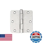 Probrico Interior Brushed Nickel Door Hinges, 3.5 X Inch Round W. Fixed Price $84.20.