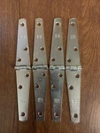Hager 4 Light Duty Strap Hinges Zinc Plated Lot Of. Fixed Price $17.99.