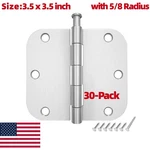 30-PACK 3.5" Door Hinges Brushed Nickel 5/8 Radius Interior Hardware W/screws. Fixed Price $31.99.