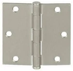 National Mfg/spectrum Brands Hhi 3.5-IN. Door Hinge, Square Corner, Satin Nickel. Fixed Price $13.00.