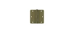 3-1/2" X 1/4" Radius Hinge, Residential Thickness Antique Brass Pair. Fixed Price $10.50.