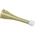 National Brass Finish 3" Spring Steel Door Stops White Tip N187-641 One Only. Fixed Price $9.67.