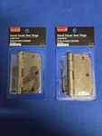 New Bulldog Hardware Round Corner Door Hinge 3.5" Antique Brass (qty 2). Fixed Price $20.00.