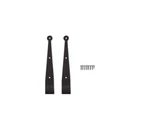 (4) New Pro Source 10 Black Stainless Steel Strap Hinges With 1/2 Offset. Fixed Price $49.99.
