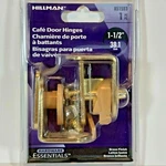 Hillman Brass Plated Cafe Door Hinges 1-.5" (38.1CM) 851593. Fixed Price $7.24.