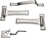 National N214-043 Satin Nickel 7 Inch Contemporary Gate Kit T-hinge, Latch, Pull. Fixed Price $36.00.