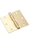 3PCS National Hardware N830-332 Satin Brass Steel Hinge 3-1/2 In.. Fixed Price $30.00.