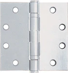 Satin Chrome 4-1/2" X Ball Bearing Square Hinge Non-removable Pin. Fixed Price $41.05.